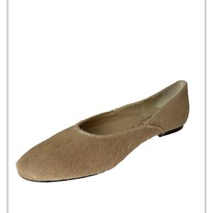 NEW Papanatas by Eli Porto camel calf hair ballet flats 3 US